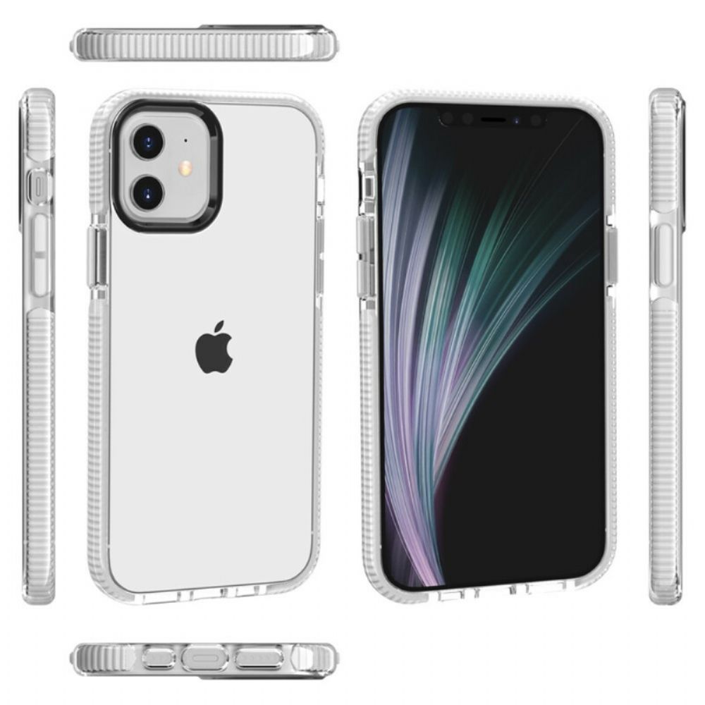 Hoesje voor iPhone 12 / 12 Pro Transparante Siliconen Randen