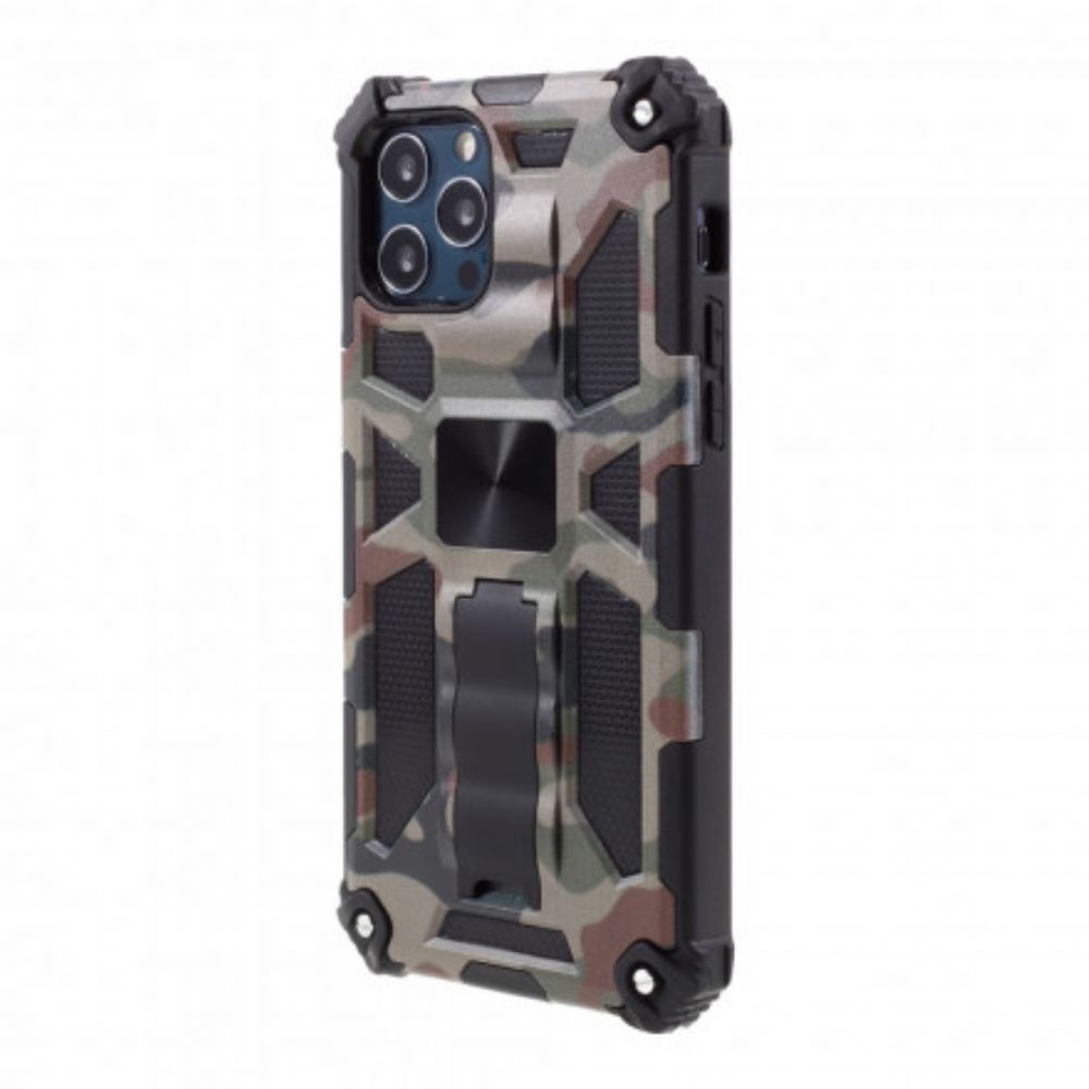 Hoesje voor iPhone 12 / 12 Pro Verwijderbare Ondersteuning Camouflage