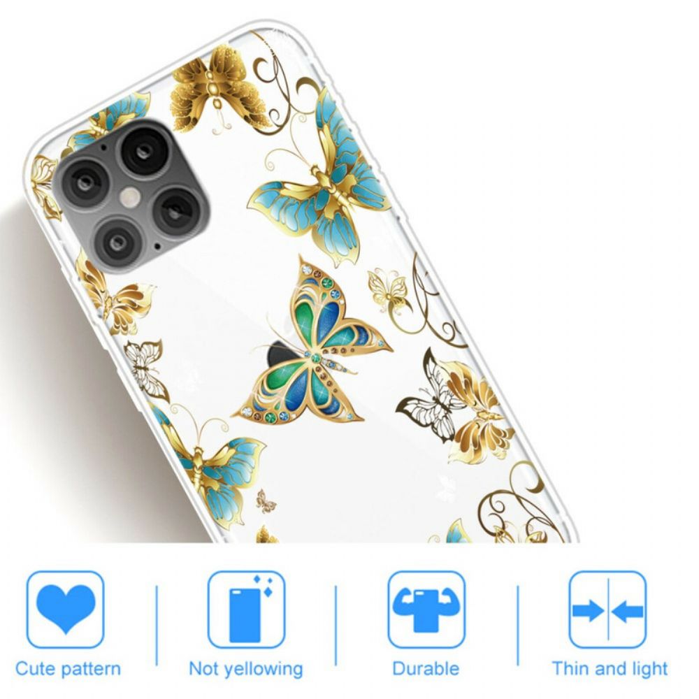 Hoesje voor iPhone 12 / 12 Pro Vlinders