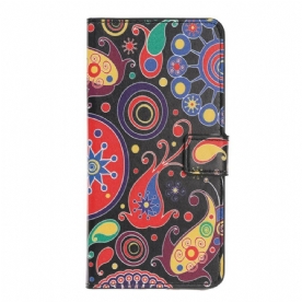 Leren Hoesje voor iPhone 12 / 12 Pro Galaxy-ontwerp