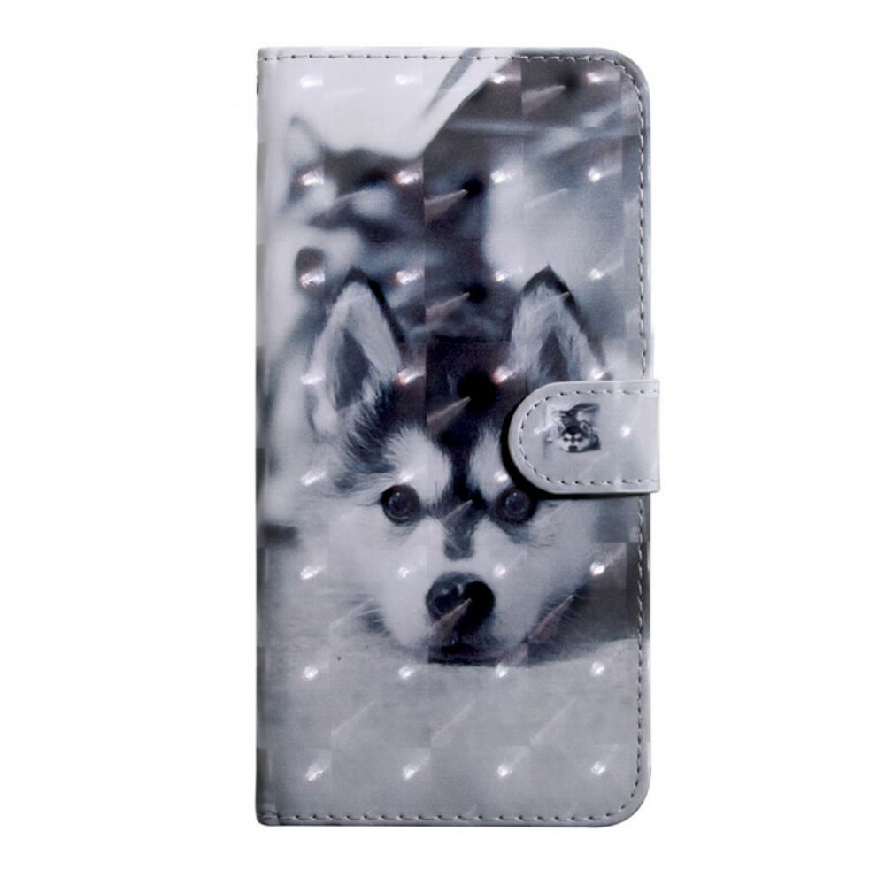 Leren Hoesje voor iPhone 12 / 12 Pro Lichtvlek Gustave De Hond