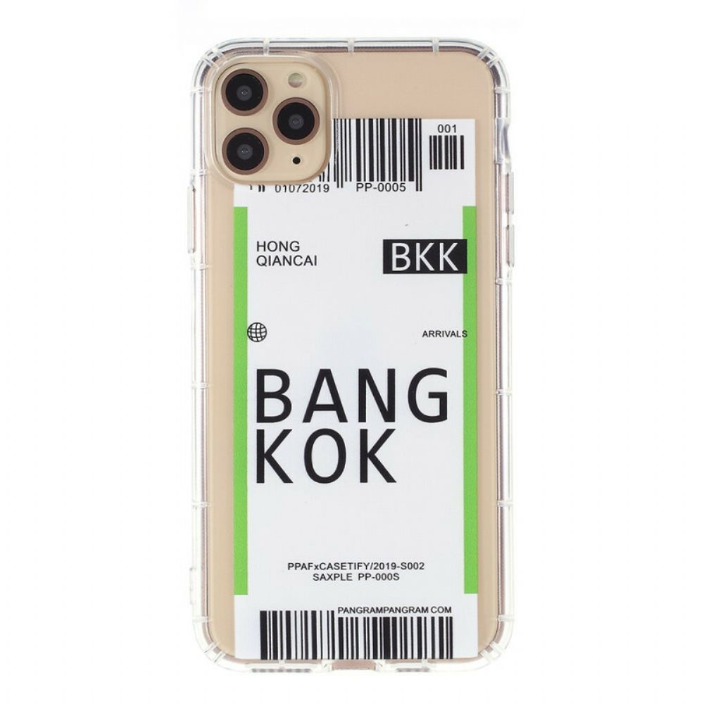 Telefoonhoesje voor iPhone 12 / 12 Pro Instapkaart Naar Bangkok