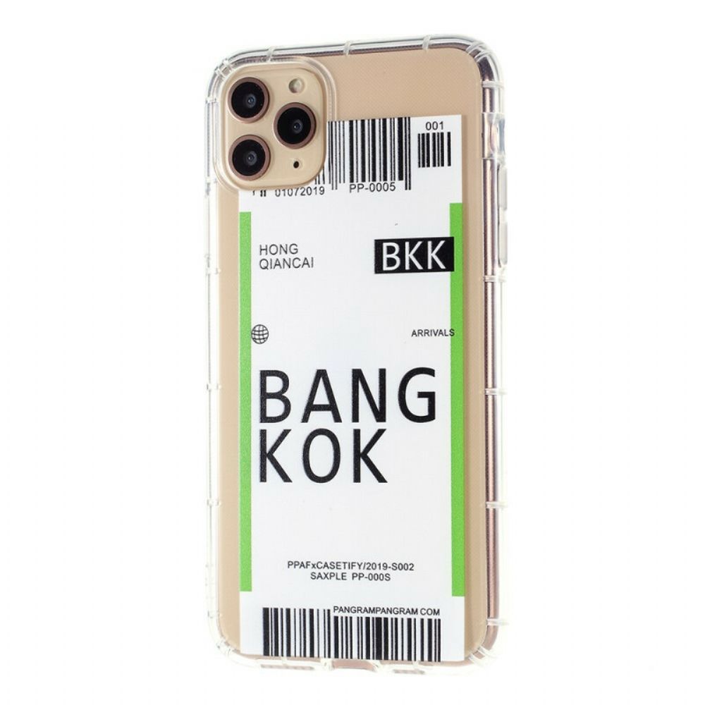 Telefoonhoesje voor iPhone 12 / 12 Pro Instapkaart Naar Bangkok