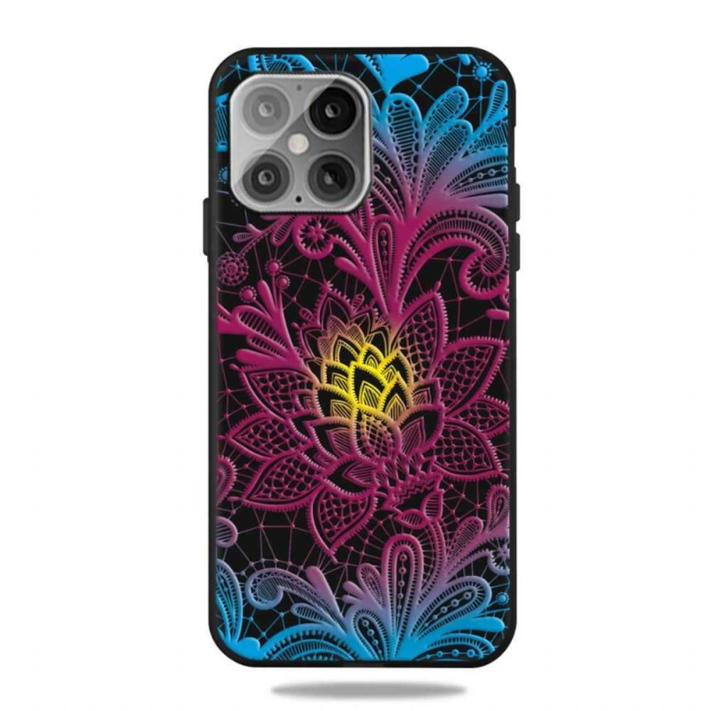 Telefoonhoesje voor iPhone 12 / 12 Pro Intens Kleurrijke Bloemen