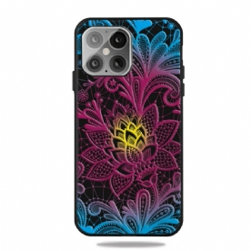 Telefoonhoesje voor iPhone 12 / 12 Pro Intens Kleurrijke Bloemen