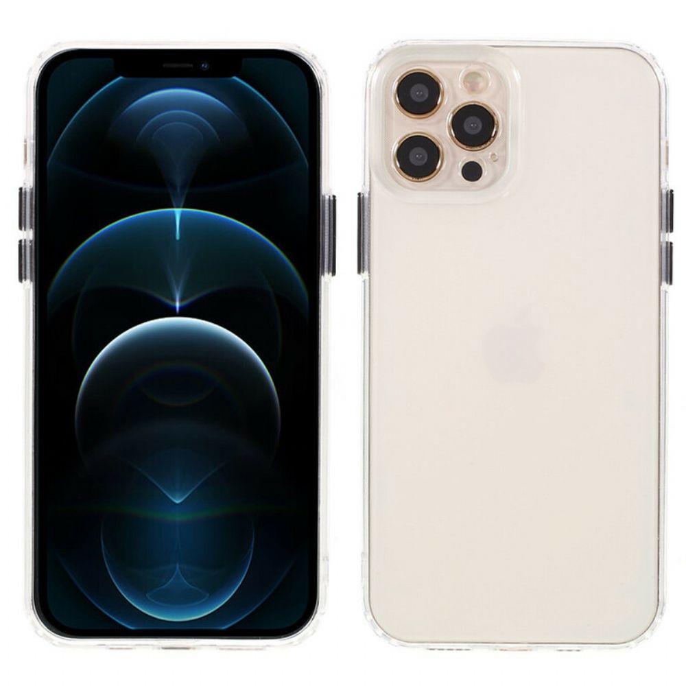 Telefoonhoesje voor iPhone 12 / 12 Pro Transparante Gekleurde Knoppen