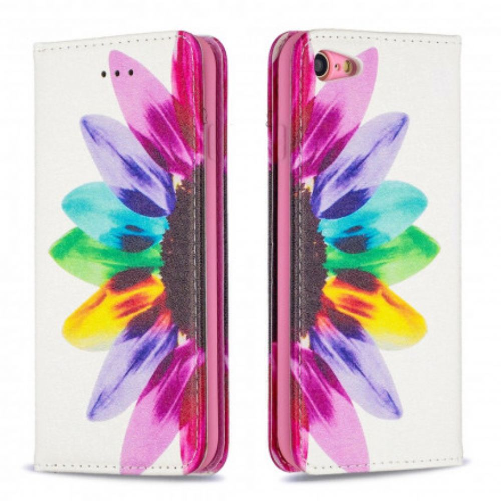 Bescherming Hoesje voor iPhone SE 3 / SE 2 / 8 / 7 Folio-hoesje Aquarel Bloem