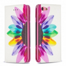 Bescherming Hoesje voor iPhone SE 3 / SE 2 / 8 / 7 Folio-hoesje Aquarel Bloem