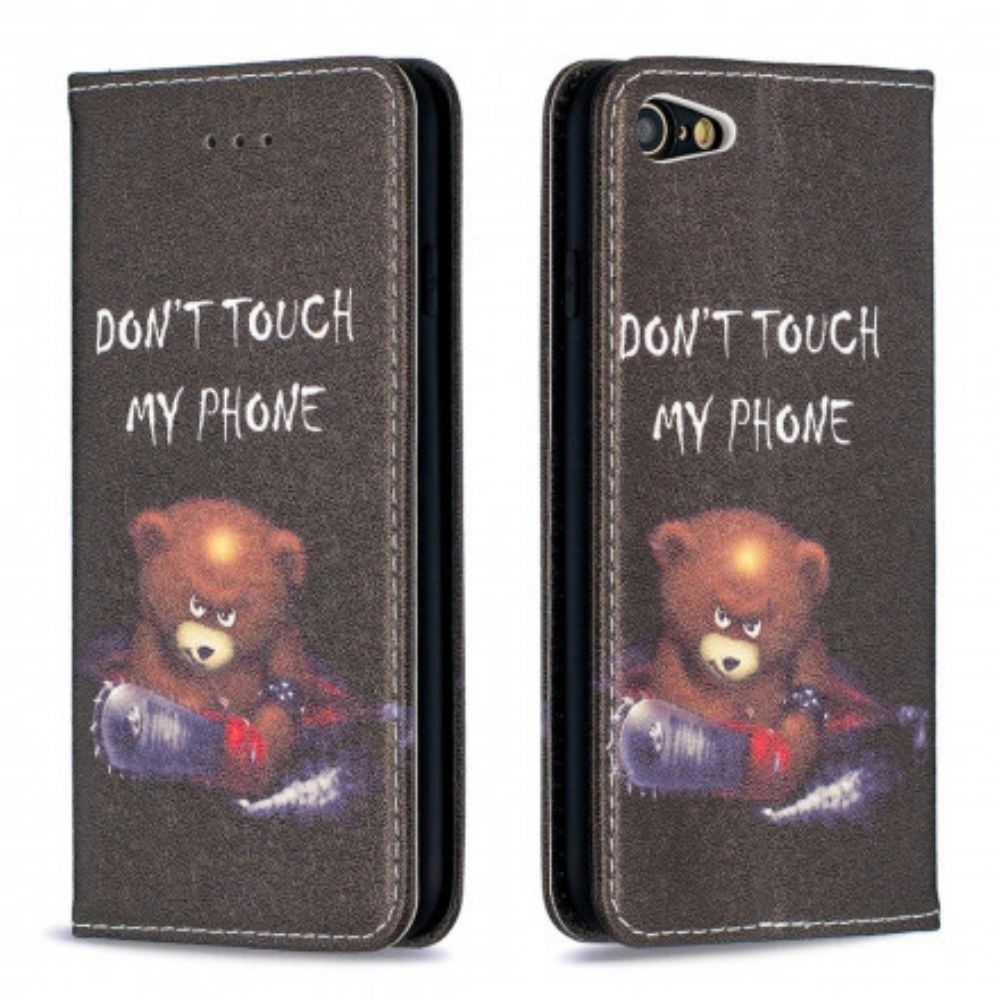 Bescherming Hoesje voor iPhone SE 3 / SE 2 / 8 / 7 Folio-hoesje Gevaarlijke Beer