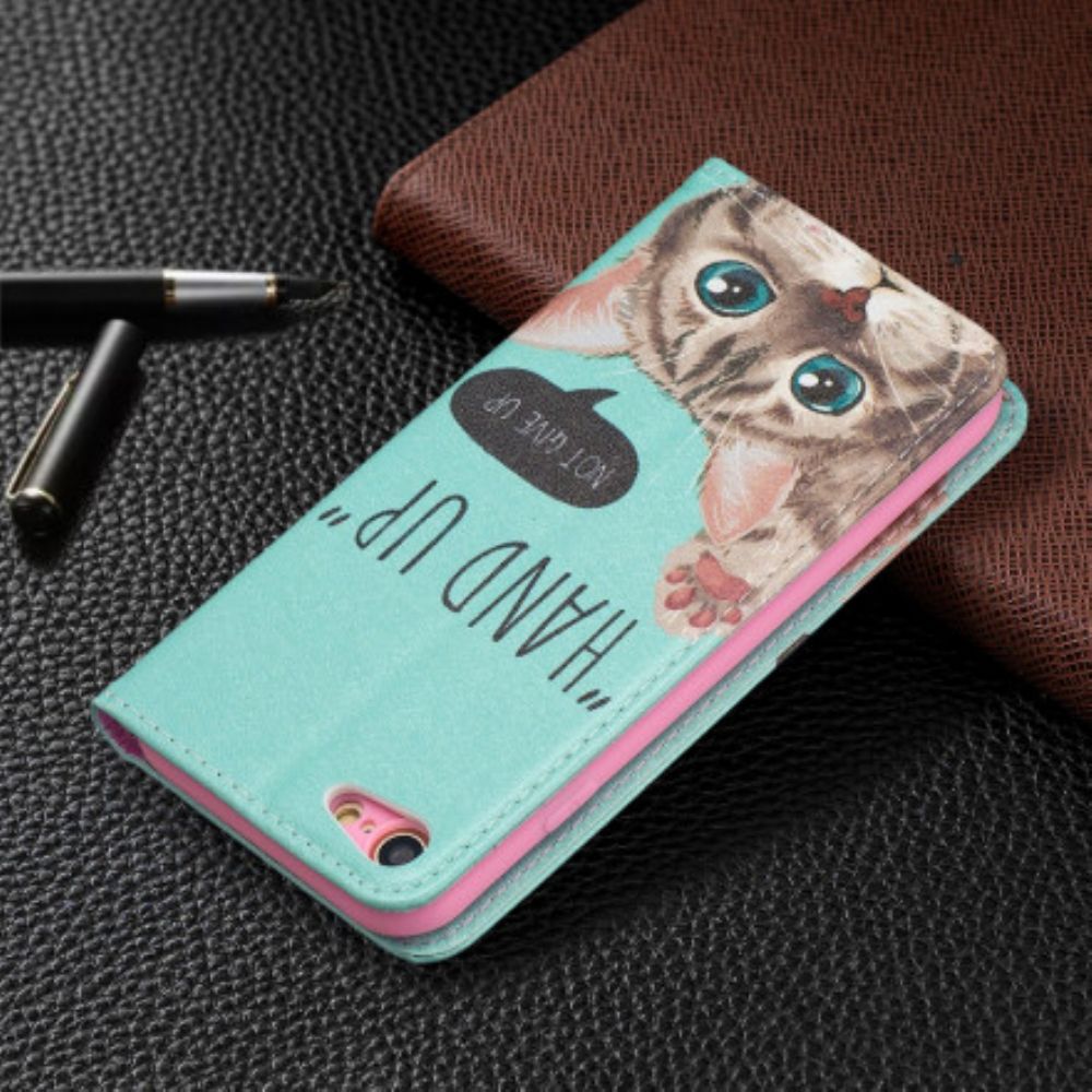 Bescherming Hoesje voor iPhone SE 3 / SE 2 / 8 / 7 Folio-hoesje Hand Omhoog