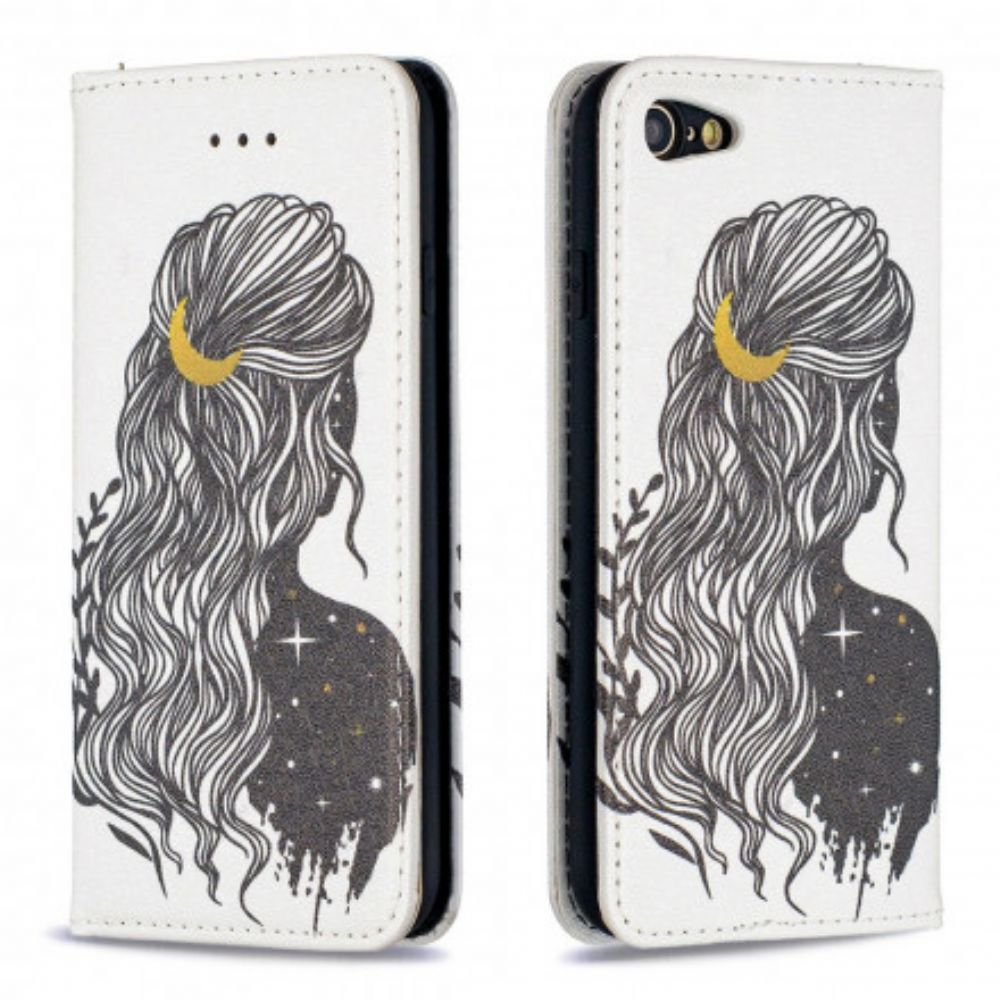 Bescherming Hoesje voor iPhone SE 3 / SE 2 / 8 / 7 Folio-hoesje Mooi Haar