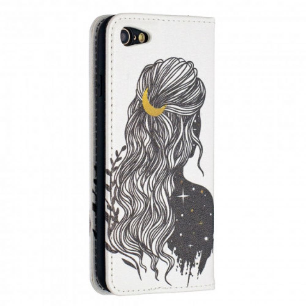 Bescherming Hoesje voor iPhone SE 3 / SE 2 / 8 / 7 Folio-hoesje Mooi Haar