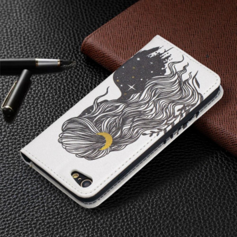 Bescherming Hoesje voor iPhone SE 3 / SE 2 / 8 / 7 Folio-hoesje Mooi Haar