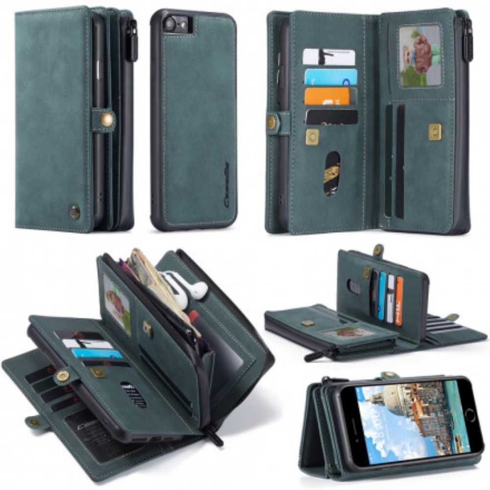 Folio-hoesje voor iPhone SE 3 / SE 2 / 8 / 7 Caseme Afneembaar