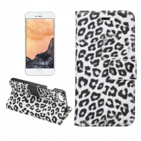 Folio-hoesje voor iPhone SE 3 / SE 2 / 8 / 7 Luipaard