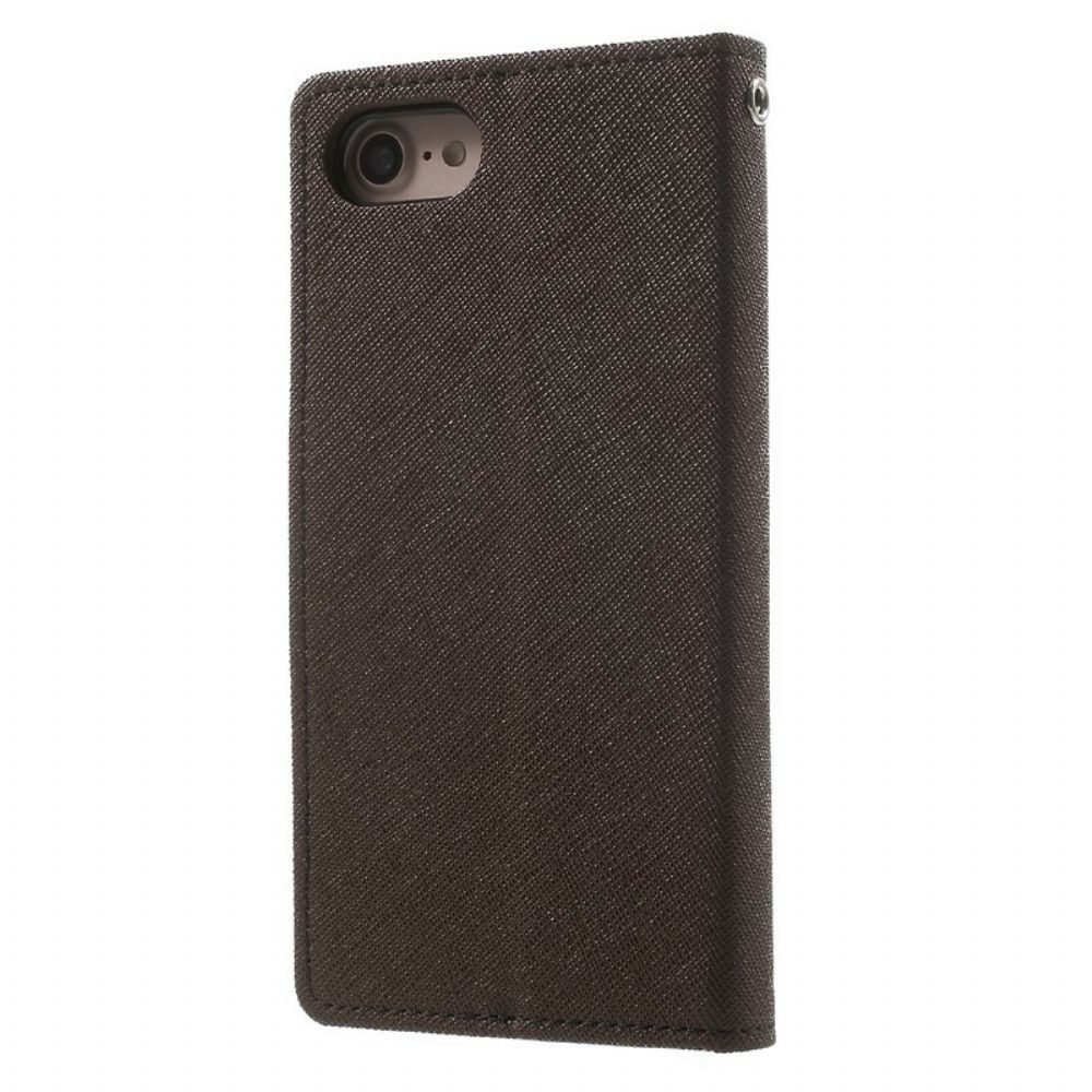 Folio-hoesje voor iPhone SE 3 / SE 2 / 8 / 7 Tweekleurige Mercurius