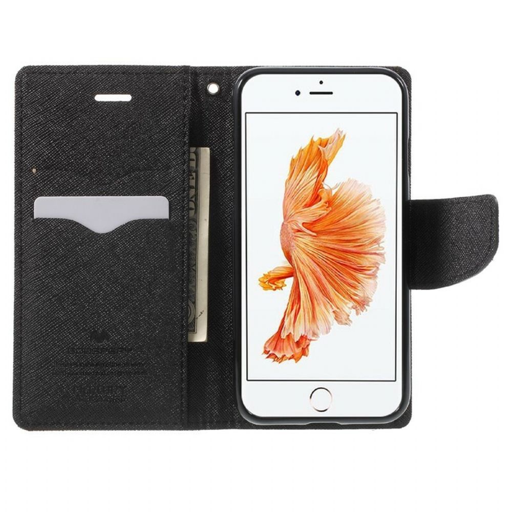 Folio-hoesje voor iPhone SE 3 / SE 2 / 8 / 7 Tweekleurige Mercurius