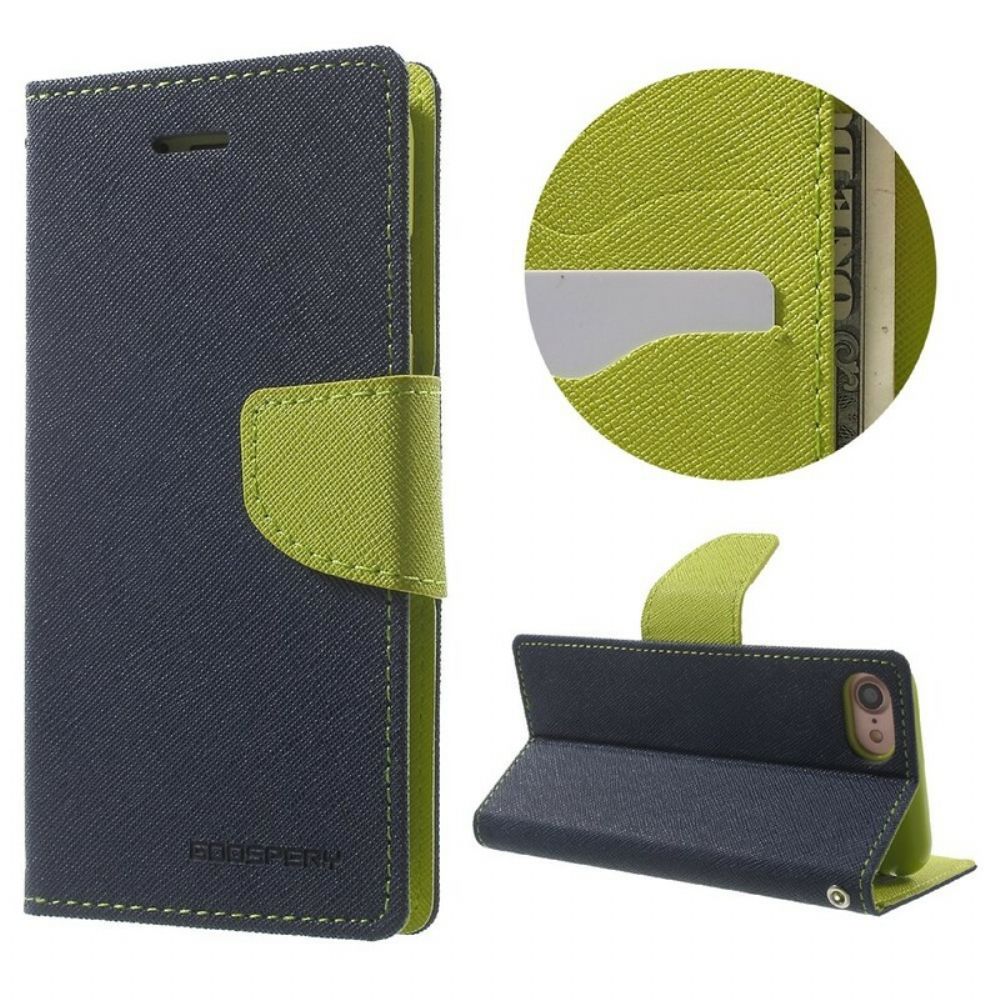 Folio-hoesje voor iPhone SE 3 / SE 2 / 8 / 7 Tweekleurige Mercurius