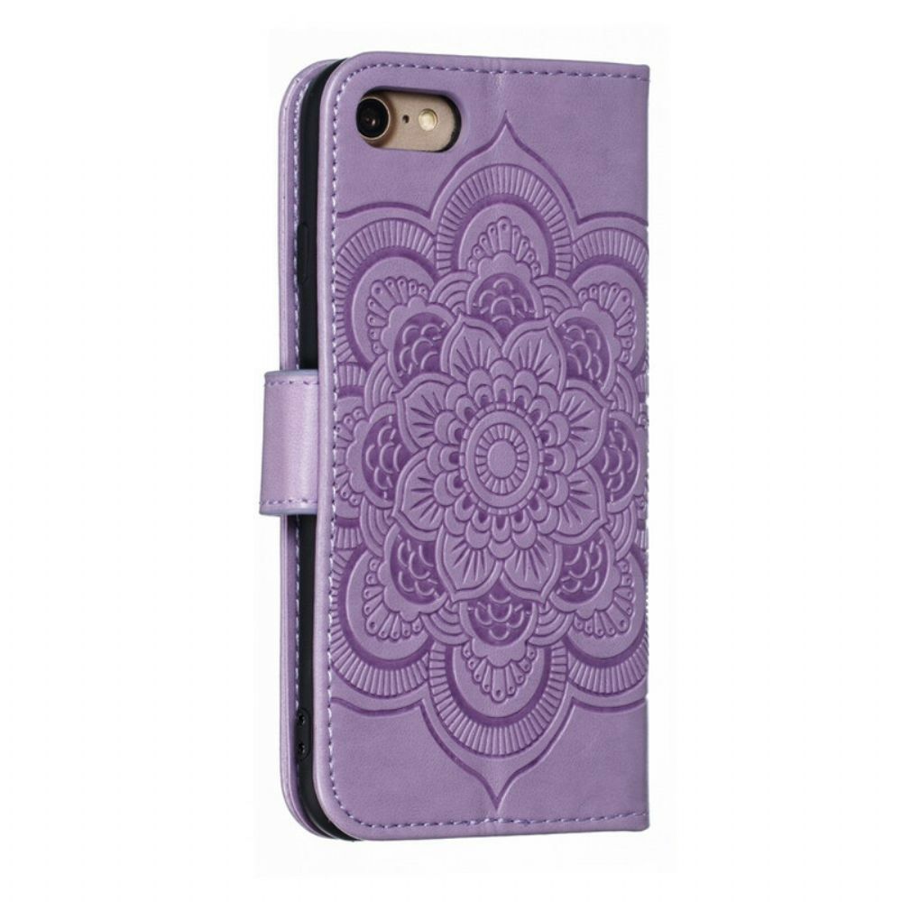 Folio-hoesje voor iPhone SE 3 / SE 2 / 8 / 7 Volledige Mandala