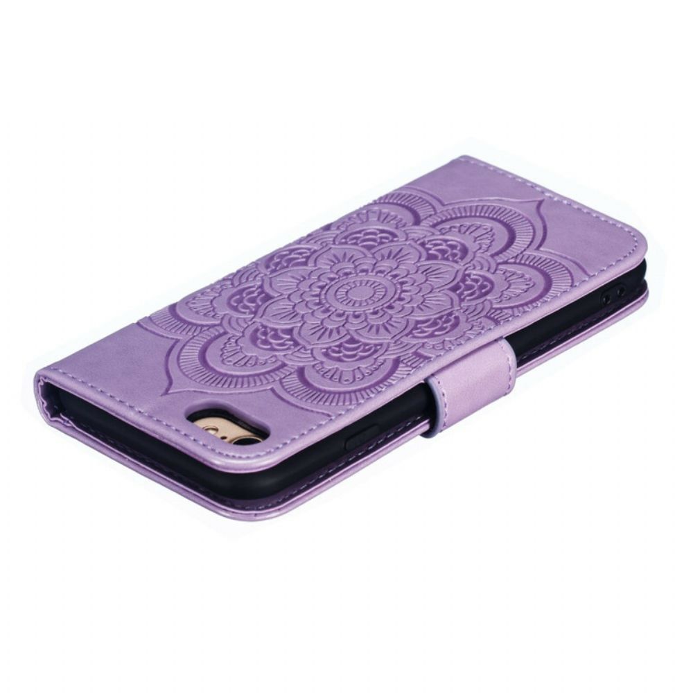 Folio-hoesje voor iPhone SE 3 / SE 2 / 8 / 7 Volledige Mandala