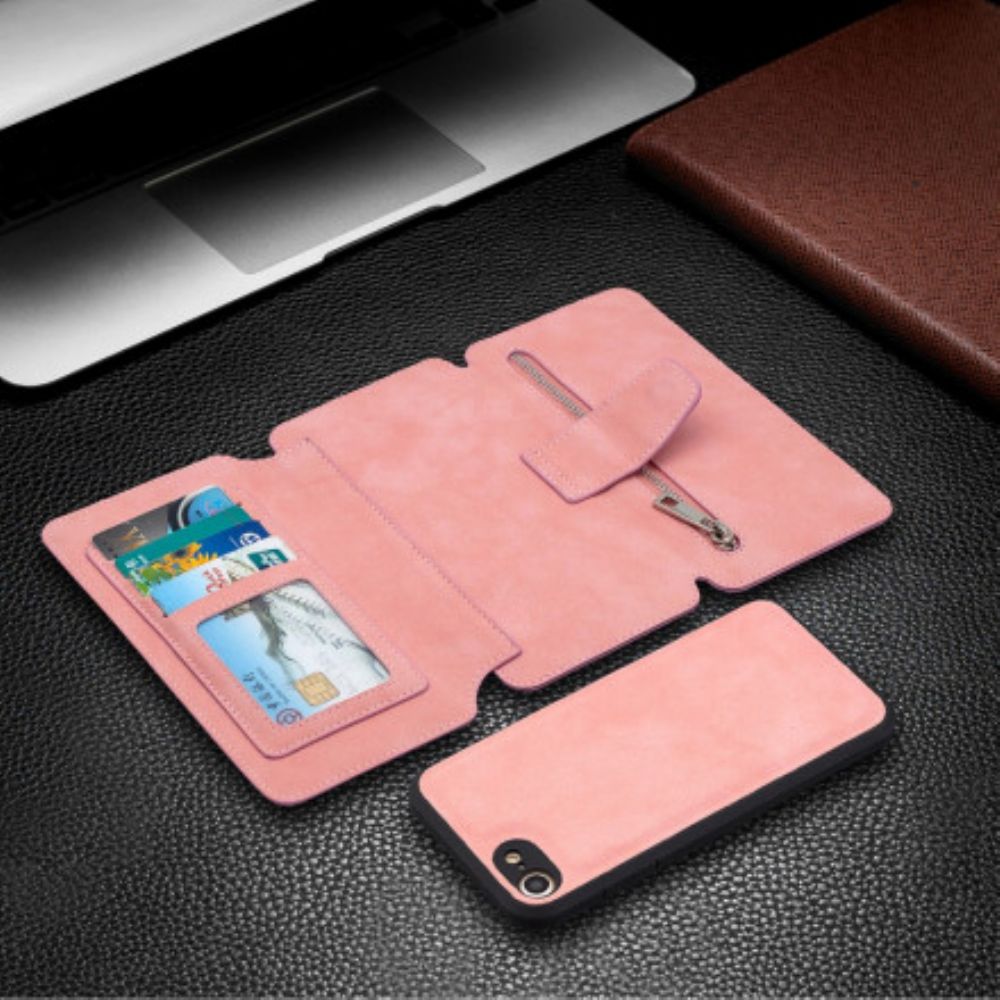 Hoesje Folio-hoesje voor iPhone SE 3 / SE 2 / 8 / 7 Binfen Kleur Afneembaar