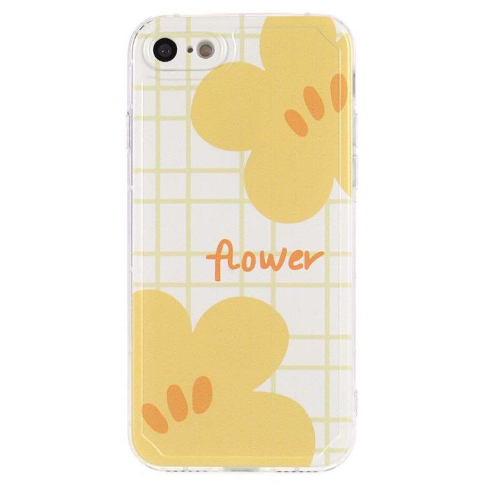 Hoesje voor iPhone SE 3 / SE 2 / 8 / 7 Bloem