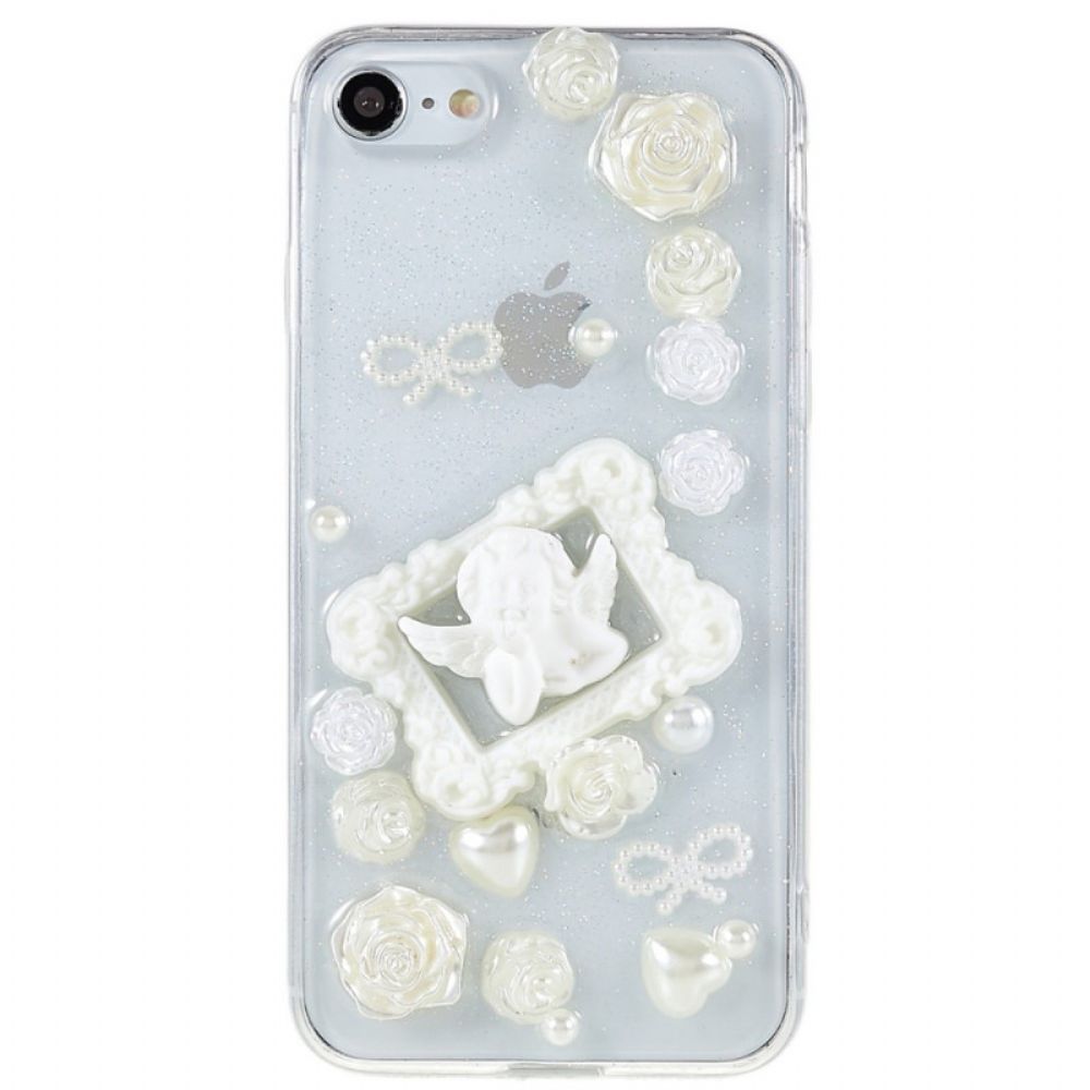 Hoesje voor iPhone SE 3 / SE 2 / 8 / 7 Engel 3d