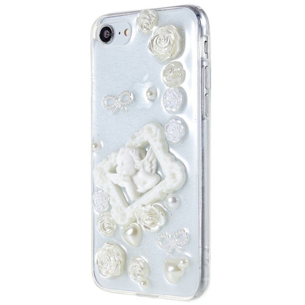 Hoesje voor iPhone SE 3 / SE 2 / 8 / 7 Engel 3d