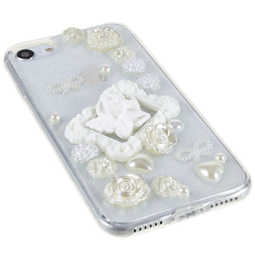 Hoesje voor iPhone SE 3 / SE 2 / 8 / 7 Engel 3d