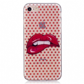 Hoesje voor iPhone SE 3 / SE 2 / 8 / 7 Gebeten Lippen