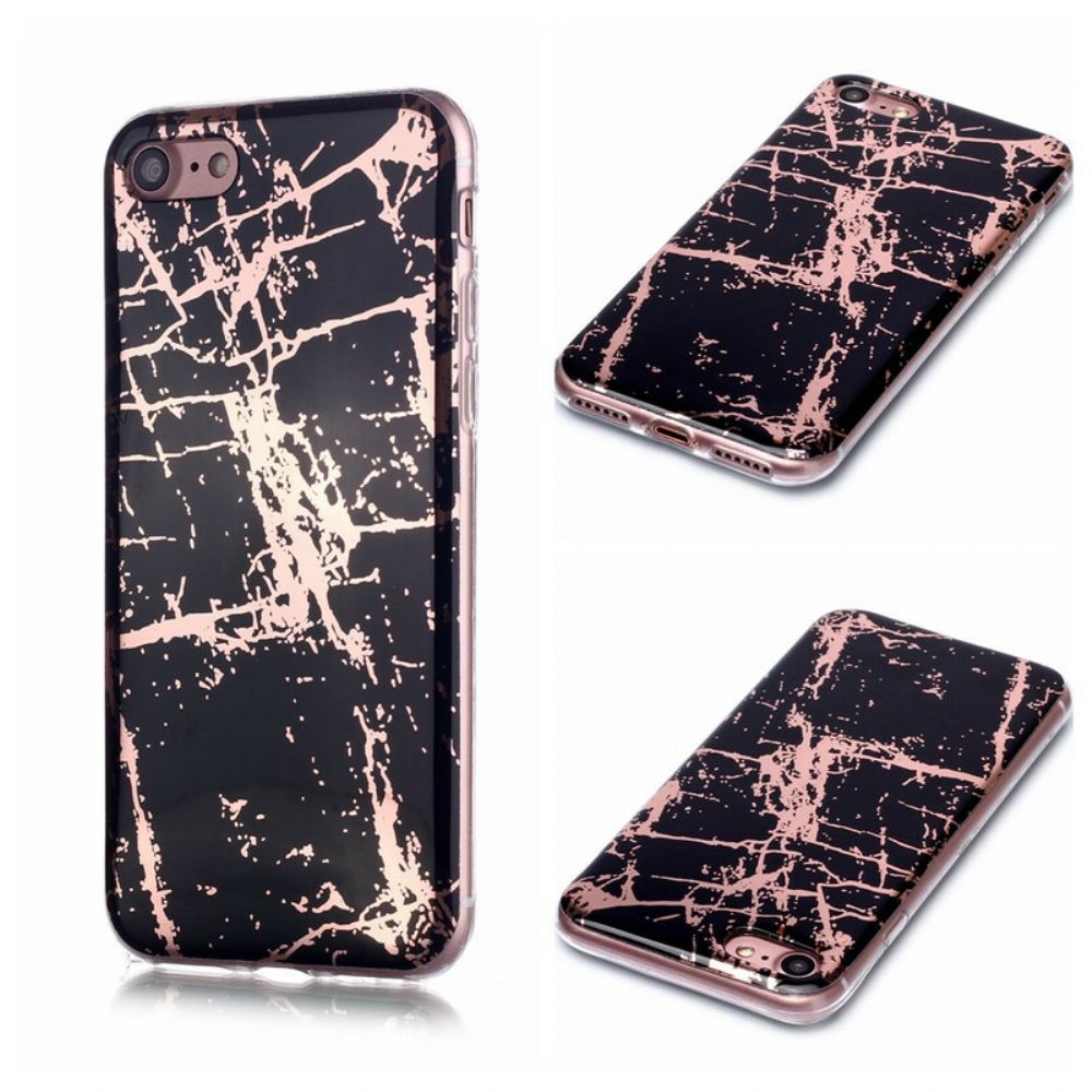 Hoesje voor iPhone SE 3 / SE 2 / 8 / 7 Gekleurd Geometrie Marmer