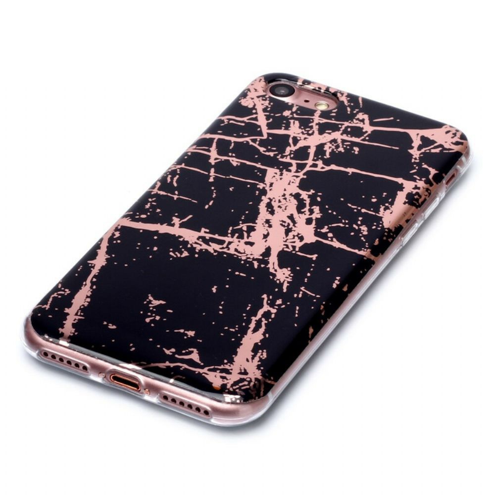 Hoesje voor iPhone SE 3 / SE 2 / 8 / 7 Gekleurd Geometrie Marmer