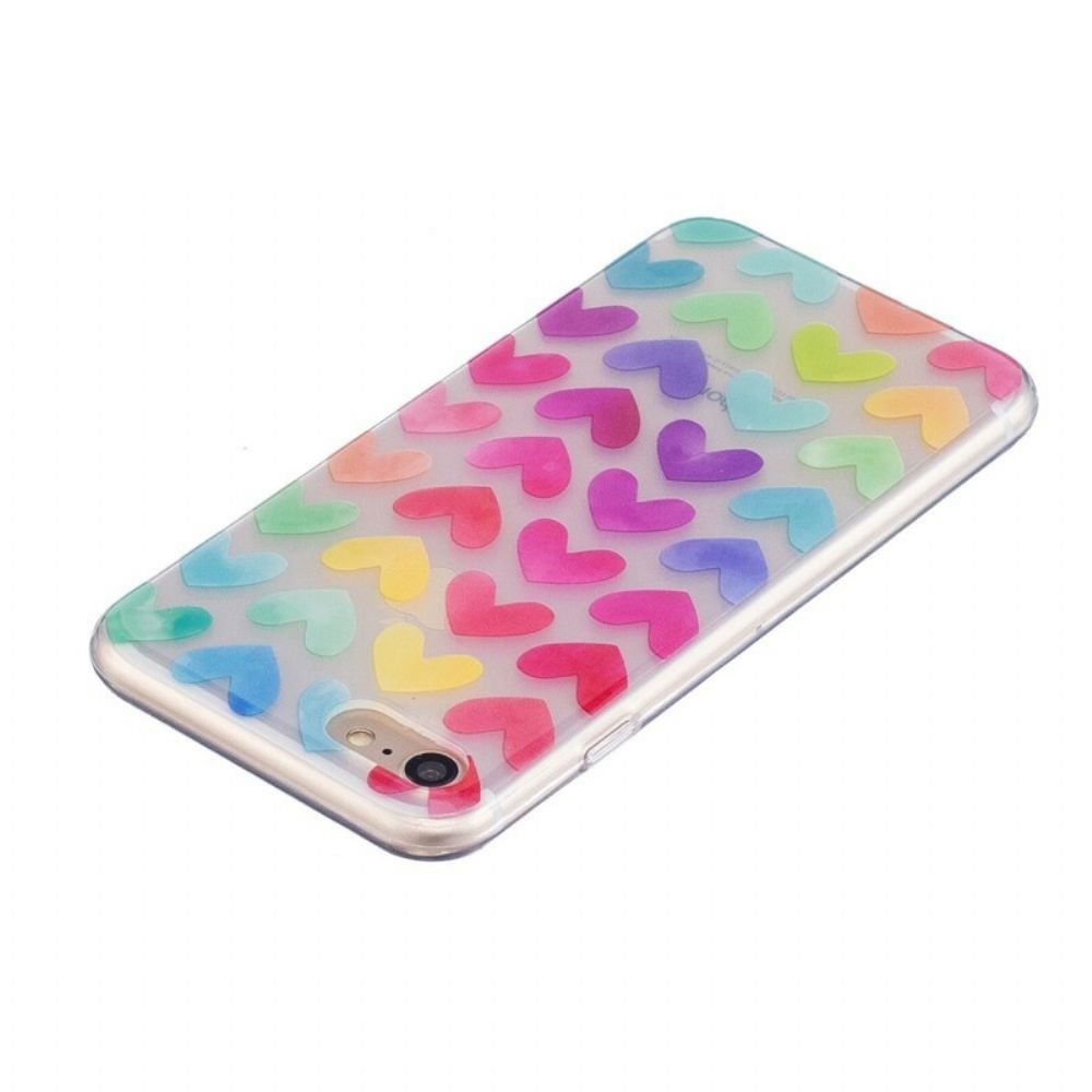 Hoesje voor iPhone SE 3 / SE 2 / 8 / 7 Grafische Harten