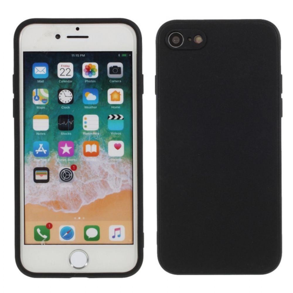 Hoesje voor iPhone SE 3 / SE 2 / 8 / 7 Matte Siliconen