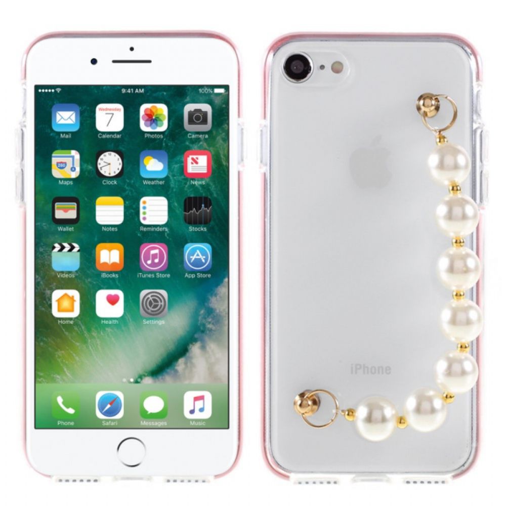 Hoesje voor iPhone SE 3 / SE 2 / 8 / 7 Parel Armbanden