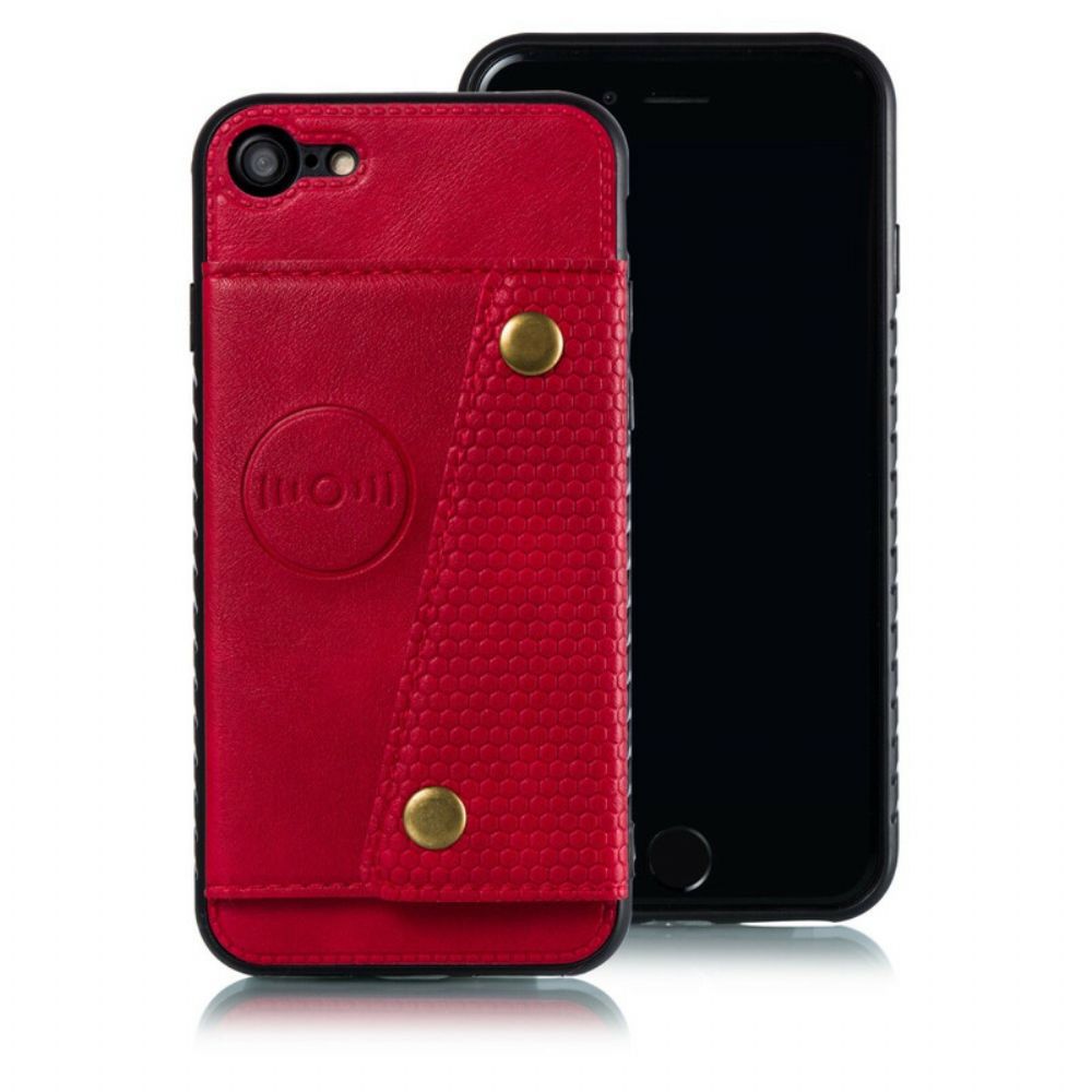 Hoesje voor iPhone SE 3 / SE 2 / 8 / 7 Portemonnee Leren Snap Portemonnee