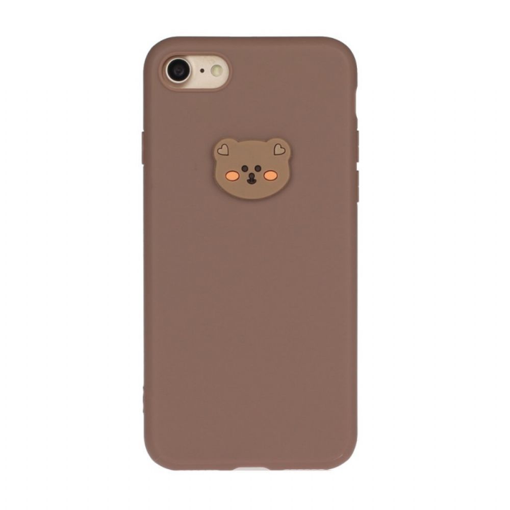 Hoesje voor iPhone SE 3 / SE 2 / 8 / 7 Siliconen Beer