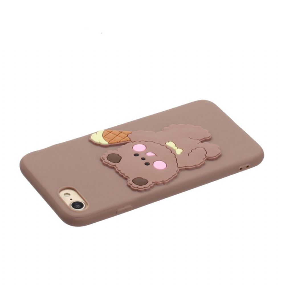 Hoesje voor iPhone SE 3 / SE 2 / 8 / 7 Siliconen Beer