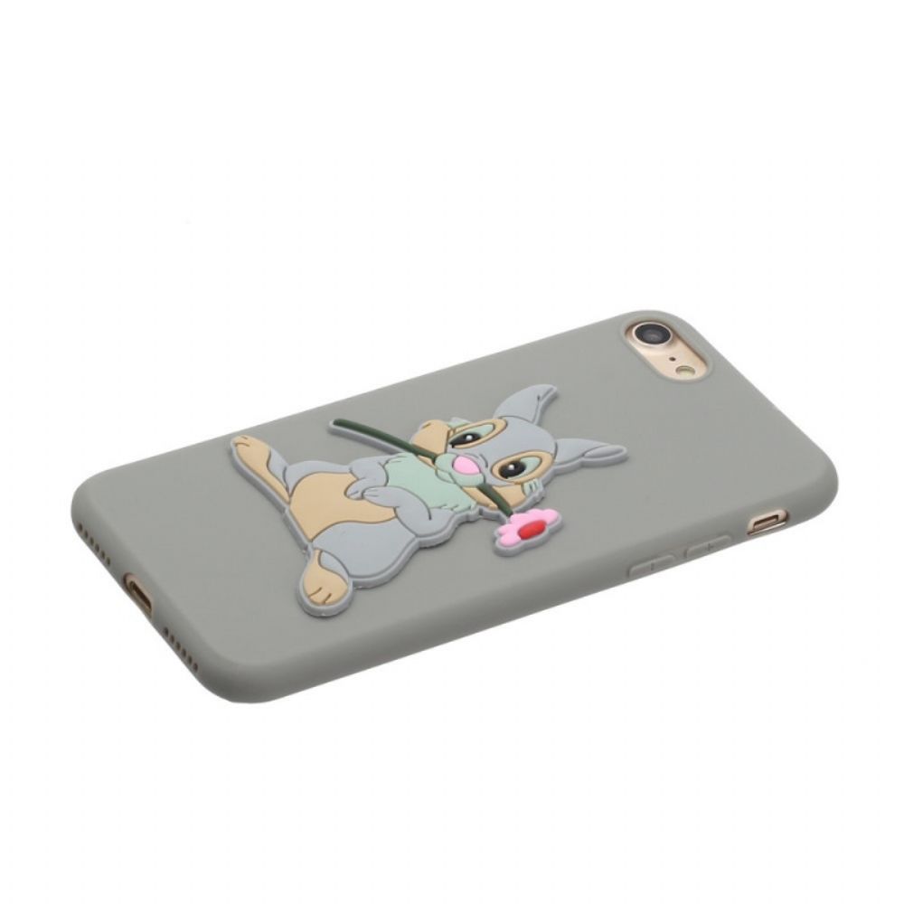 Hoesje voor iPhone SE 3 / SE 2 / 8 / 7 Siliconen Konijn