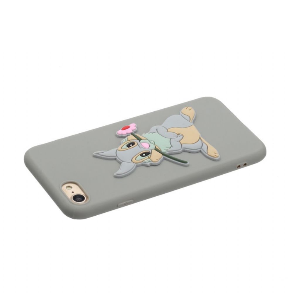 Hoesje voor iPhone SE 3 / SE 2 / 8 / 7 Siliconen Konijn