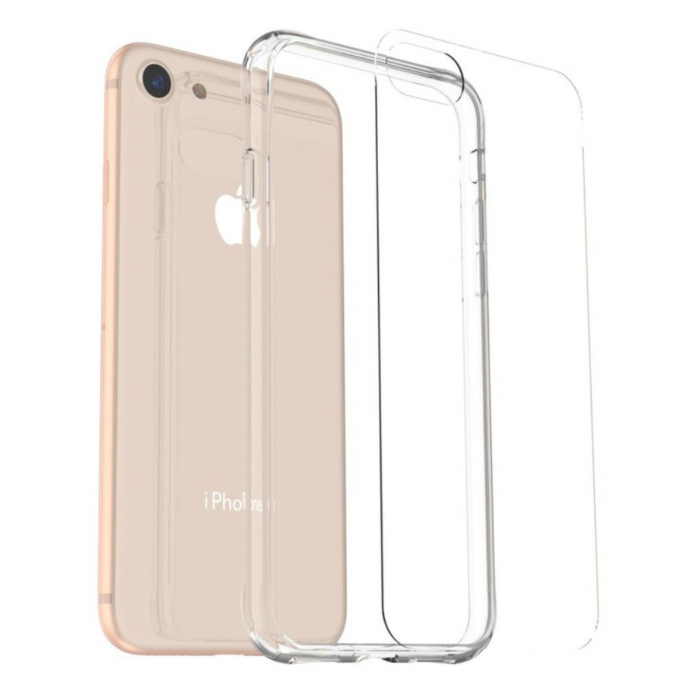 Hoesje voor iPhone SE 3 / SE 2 / 8 / 7 Transparant Leeu Glas En Acryl