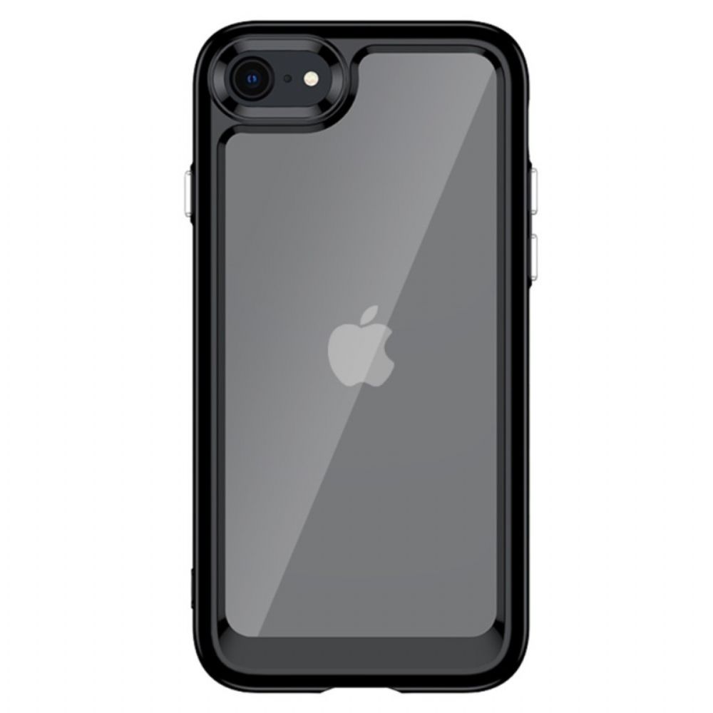 Hoesje voor iPhone SE 3 / SE 2 / 8 / 7 Transparant Met Gekleurd Frame