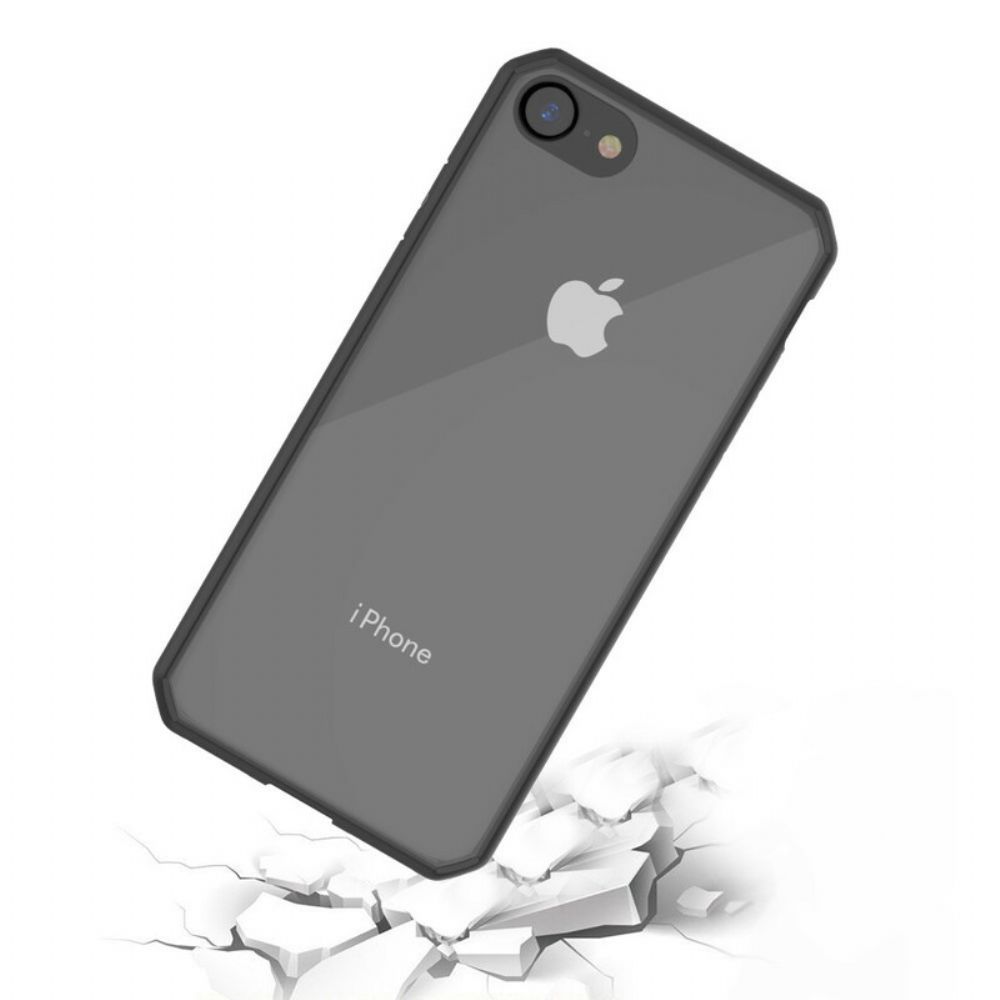 Hoesje voor iPhone SE 3 / SE 2 / 8 / 7 Transparante Gekleurde Randen