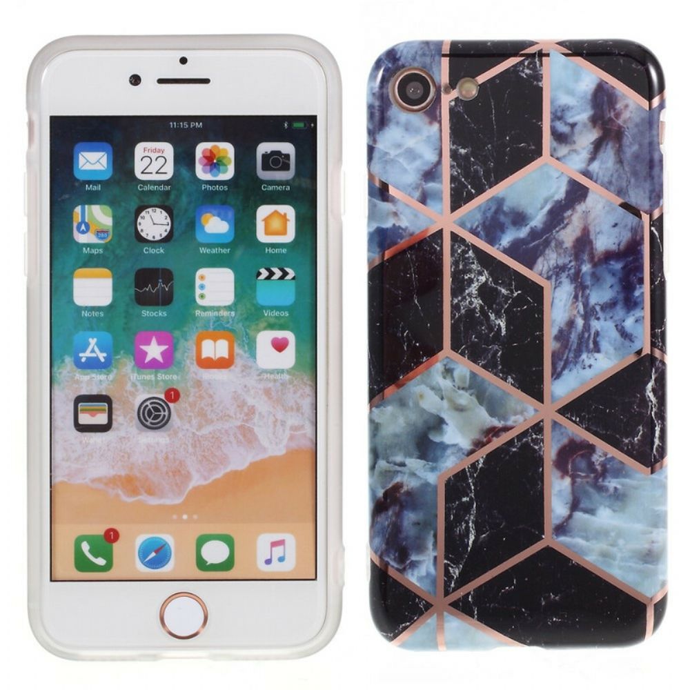 Hoesje voor iPhone SE 3 / SE 2 / 8 / 7 Ultra-design Marmer