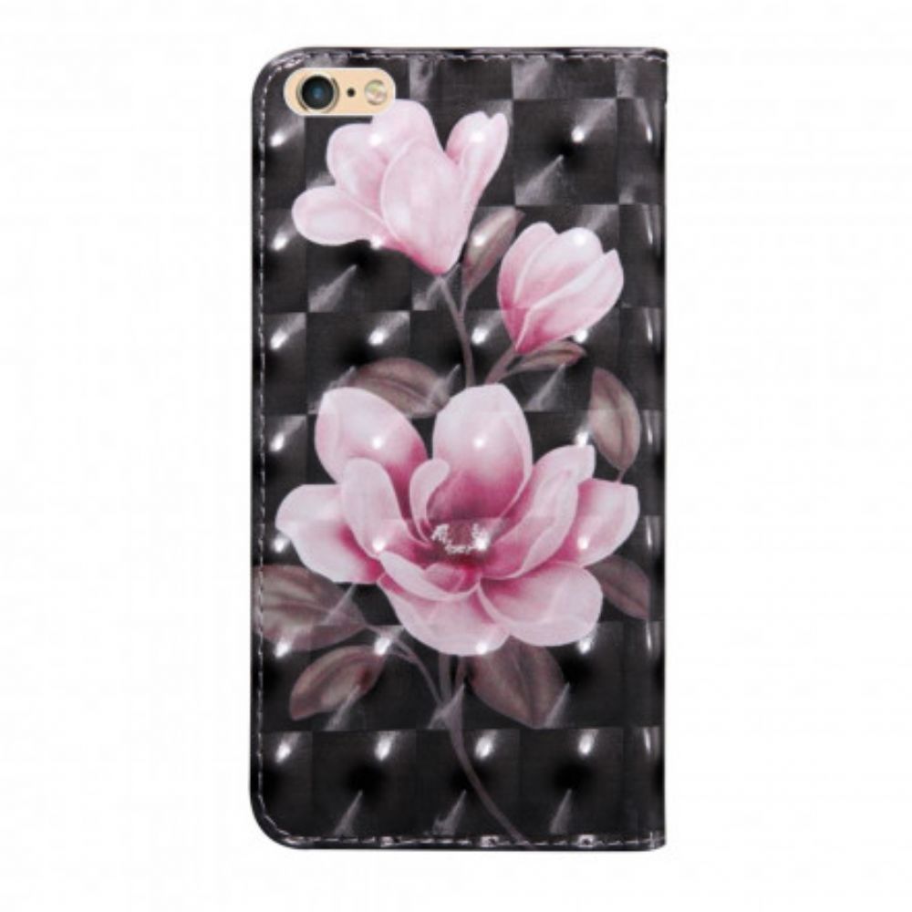 Leren Hoesje voor iPhone SE 3 / SE 2 / 8 / 7 Bloesem Bloemen