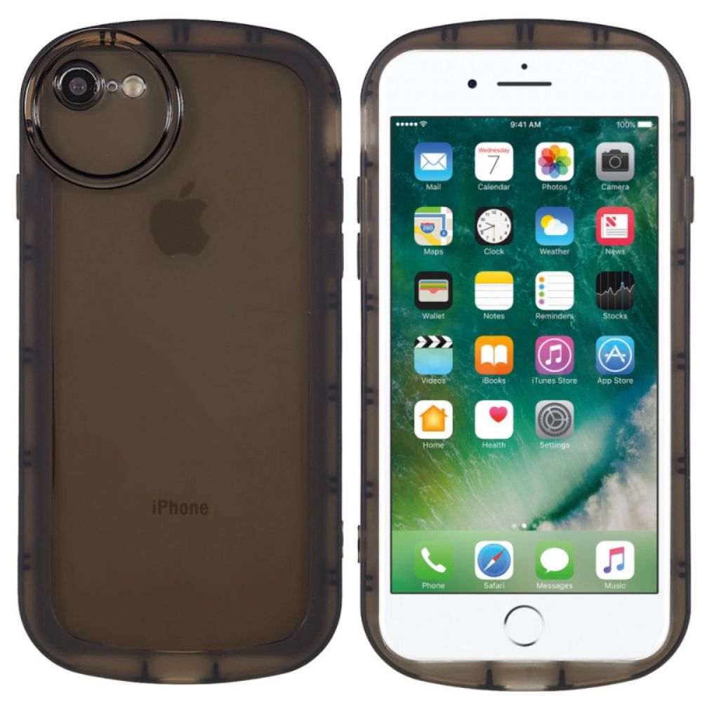 Telefoonhoesje voor iPhone SE 3 / SE 2 / 8 / 7 Doorschijnend Getint