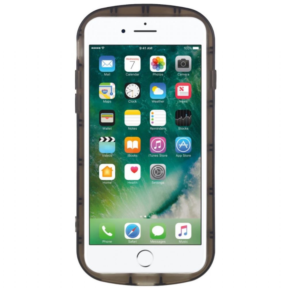 Telefoonhoesje voor iPhone SE 3 / SE 2 / 8 / 7 Doorschijnend Getint