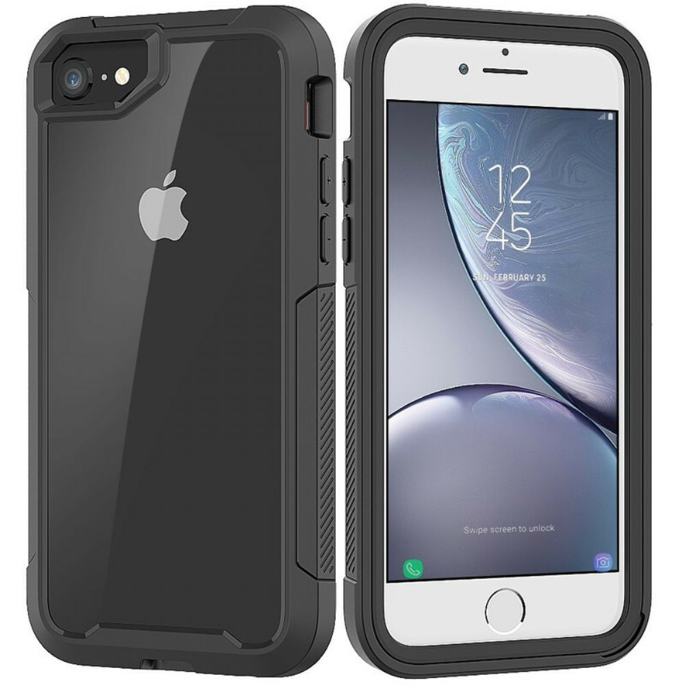 Telefoonhoesje voor iPhone SE 3 / SE 2 / 8 / 7 Hybride Doorzichtige Randbumper