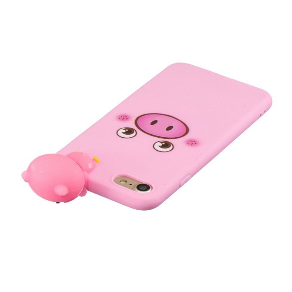 Telefoonhoesje voor iPhone SE 3 / SE 2 / 8 / 7 Leuk Varken