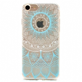 Telefoonhoesje voor iPhone SE 3 / SE 2 / 8 / 7 Transparante Gekleurde Mandala